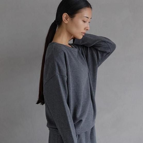 DRESS HERSELF オンライン プルオーバー/ウォームシルク ボートネック