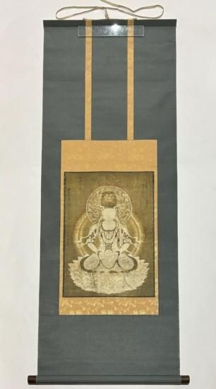 栂尾 高山寺 国宝 仏眼仏母像 (複製掛軸)｜便利堂印刷 軸総寸約115×40