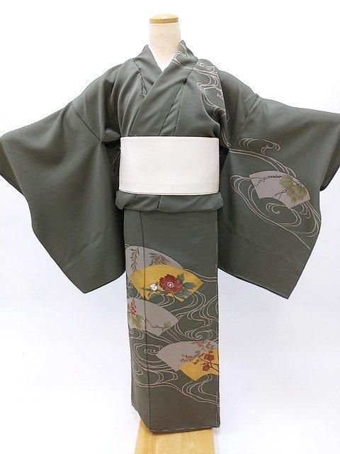 訪問着 付け下げ 仮絵羽 未仕立て 正絹 シルク M～Lサイズ きもの道楽