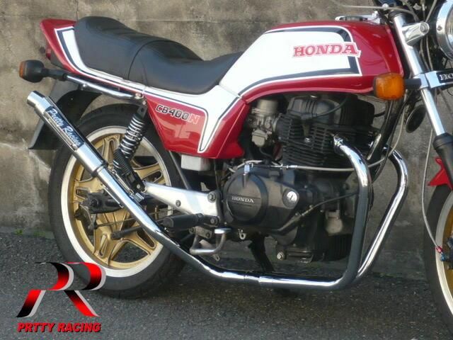 CB250N CB400N ホーク3 極 UPタイプ マフラー 42.7π メッキ