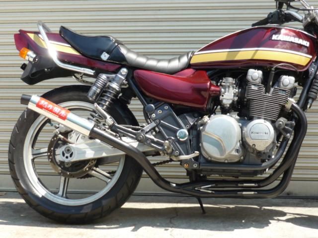 ゼファー400/χ 紀の国屋 分割式 45π 4-2-1管 ブラック マフラー