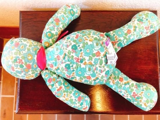 イギリス LIBERTY(リバティ）ベア(グリーン花柄) - featherfewhouse