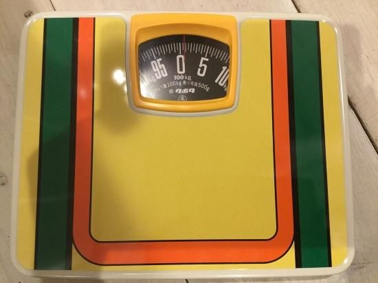 クボタ 昭和レトロなアナログ体重計 / ヘルスメーター