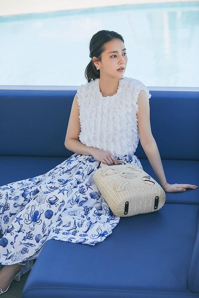 再入荷】マリンモチーフラタントート(ナチュラルホワイト) - seventen