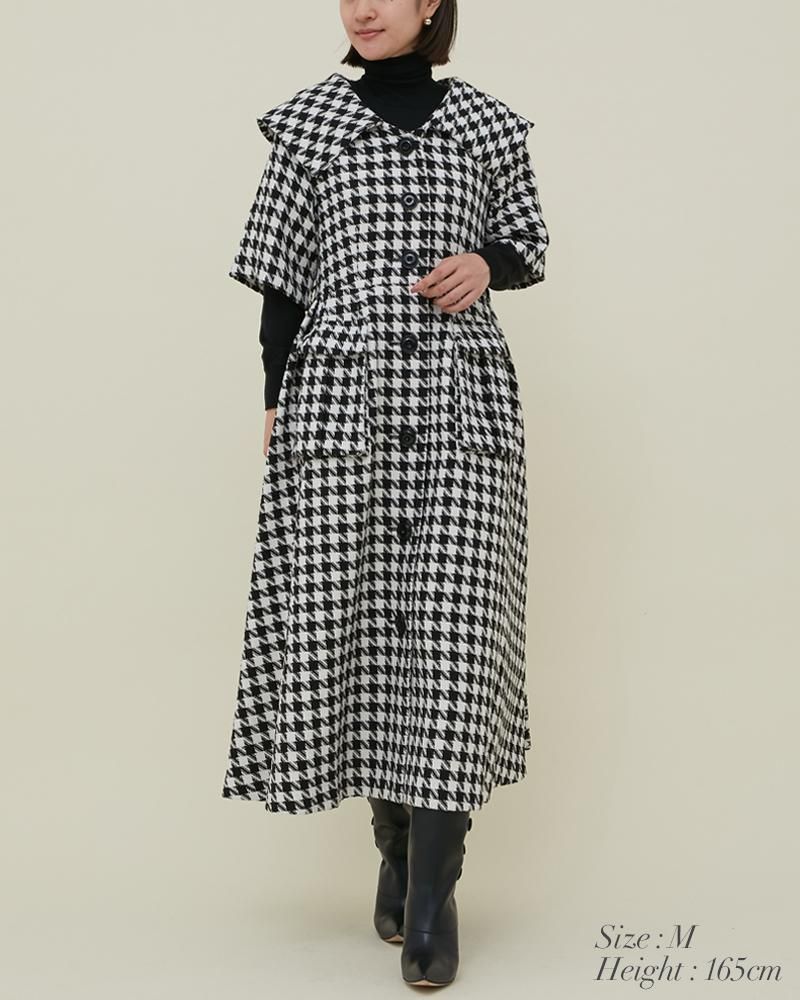 チェックワンピース(ブラウン) - seventen