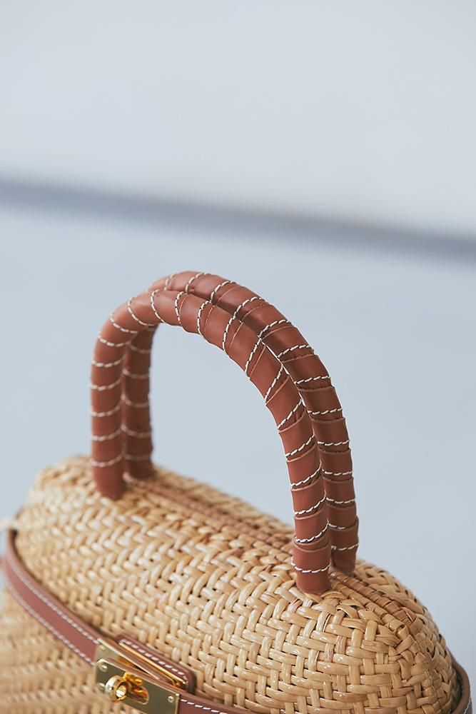 再入荷】ラタンベルトバッグ - seventen