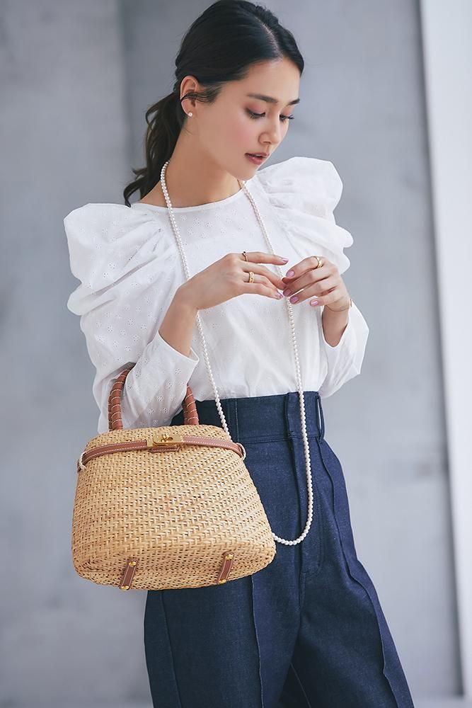 再入荷】ラタンベルトバッグ - seventen