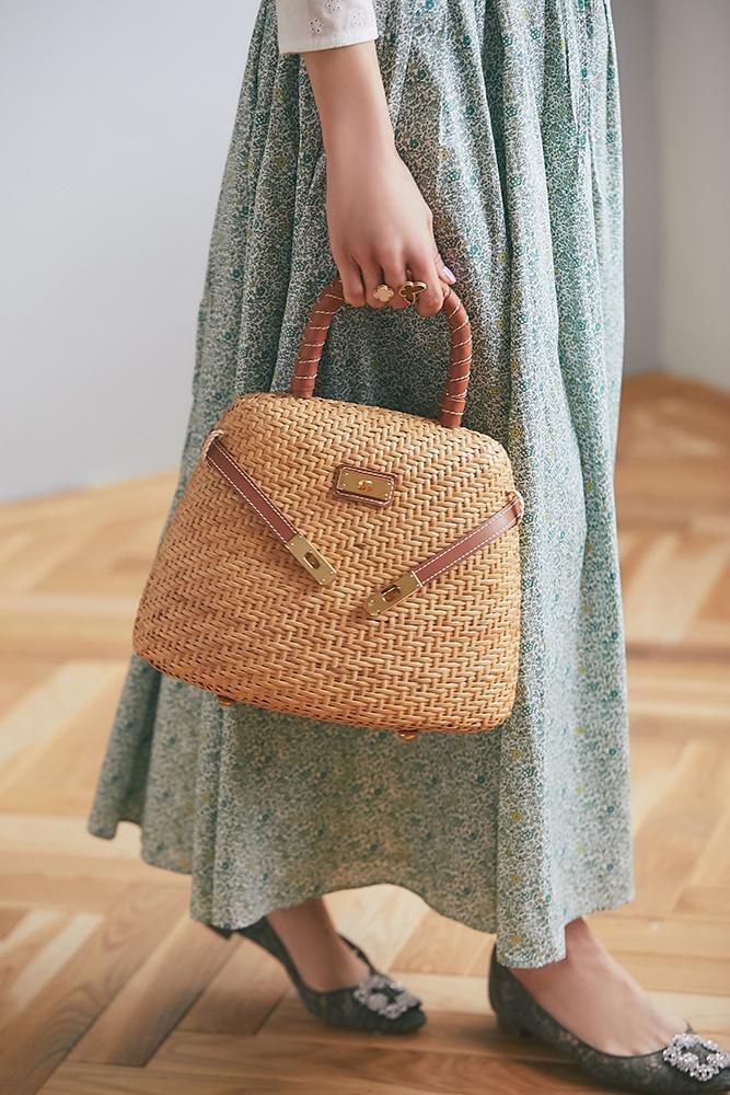 再入荷】ラタンベルトバッグ - seventen