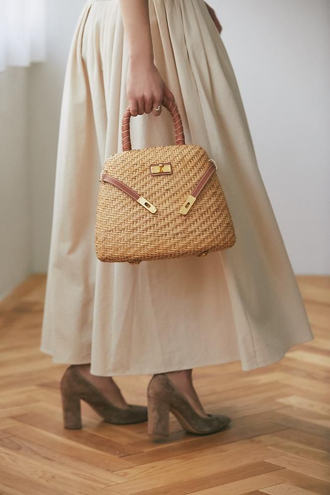 再入荷】ラタンベルトバッグ - seventen