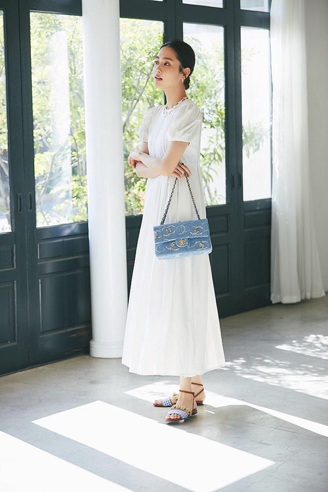 ボックスタックマキシワンピース(ホワイト) - seventen