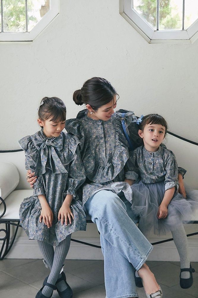 20％off】スクワロルプリントボウタイチュニック(グレー) - seventen