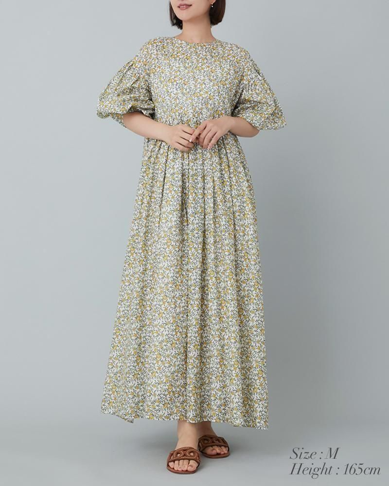 フィオリーナプリントワンピース(ブルー) - seventen