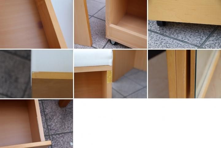 無印良品(MUJI)の希少なメープル材を使用したドレッサーセットです