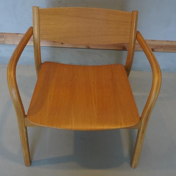 値下げ/無印良品(MUJI)のオーク材を使用したラウンジアームチェアです