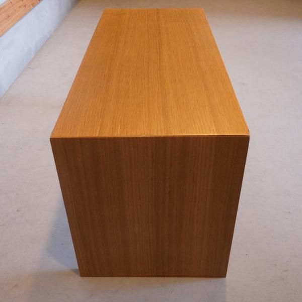 オーク材を使用した無印良品(MUJI)のコの字の家具・積層合板・幅70cm