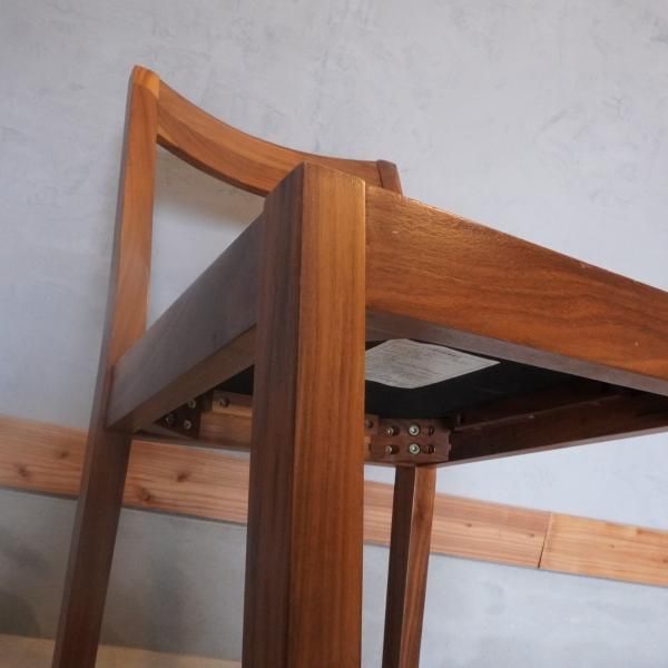 値下げ/無印良品(MUJI)のウォールナット無垢材 ダイニングチェア2脚