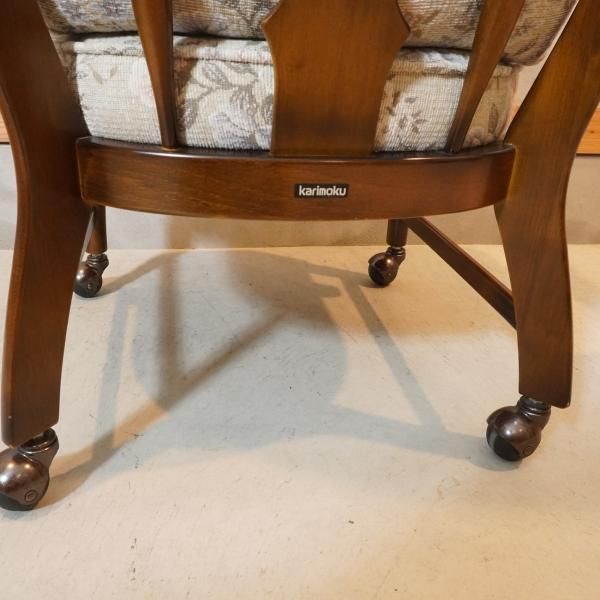 Sale カリモク ヴィンテージ ボールキャスター コロニアル チェア