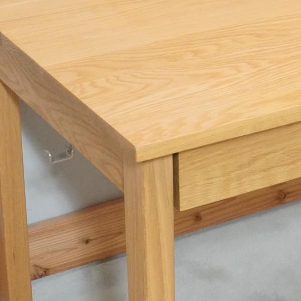 人気のMUJI(無印良品)のオーク材パーソナルデスク/引き出し付き