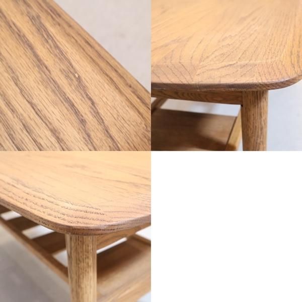 MOMO natural(モモナチュラル)のオーク無垢材 ローテーブルです。天板