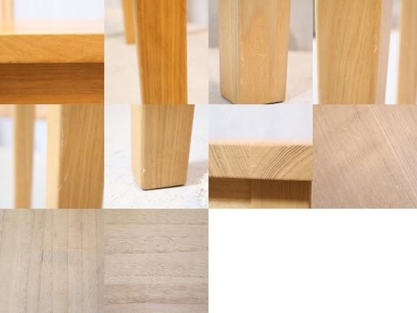 稀少なタモ材を使用した無印良品(MUJI)のパーソナルデスク。シンプルで