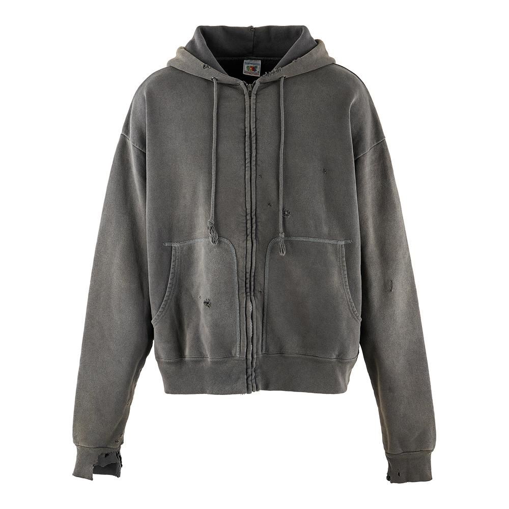 SAINT MXXXXXX(セントマイケル) 商品ページ - ZIP PARKA DAMAGE / BLACK