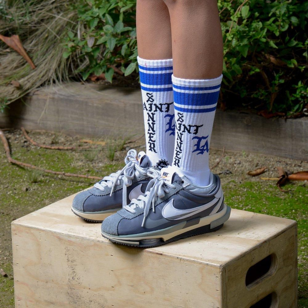 SAINT MXXXXXX(セントマイケル) 商品ページ - BR SOCKS LA / WHITE