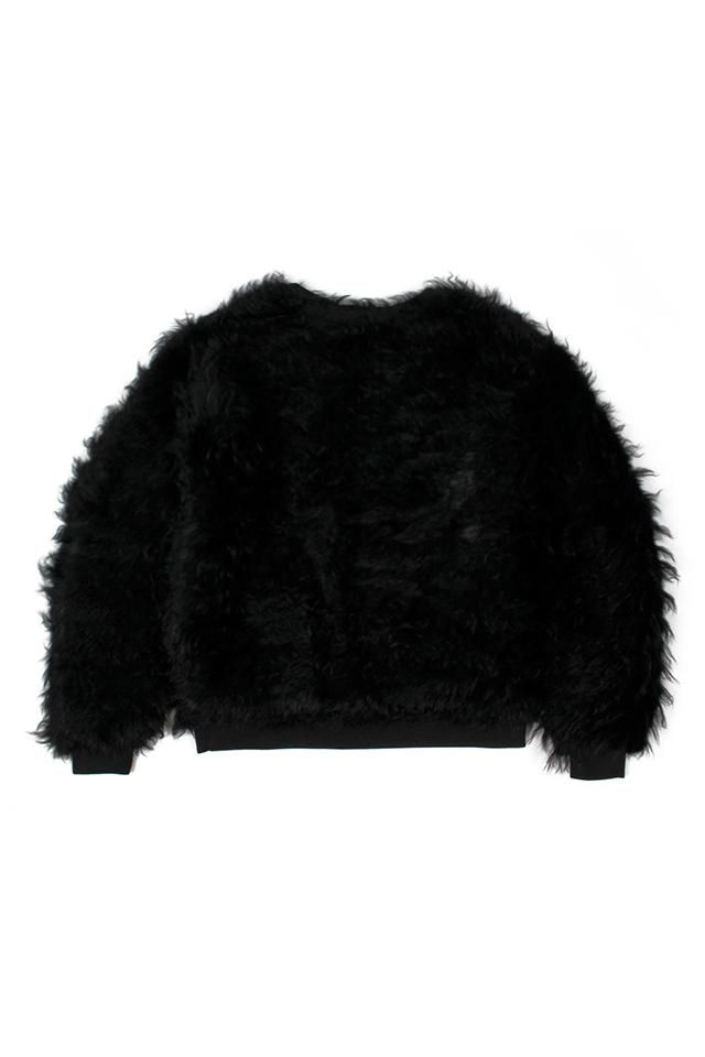 BACKLASH (バックラッシュ) RABBIT FUR KALGAN LAMB FUR STRETCH KNIT