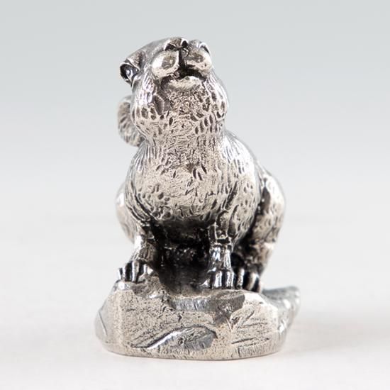 錫 置物 干支 うさぎ（卯） 黒漆加工 [No.186A-4]｜薩摩錫器工芸館