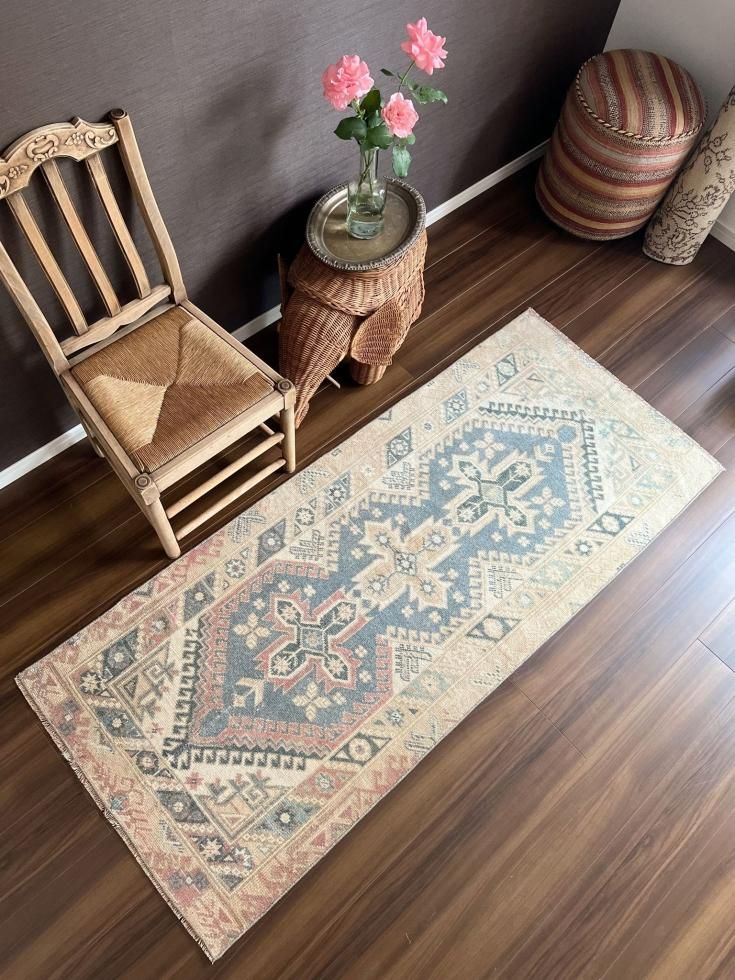 ヴィンテージターキッシュラグ オーバーダイラグ トルコラグ