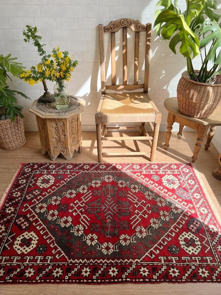 ヴィンテージターキッシュラグ オーバーダイラグ トルコラグ