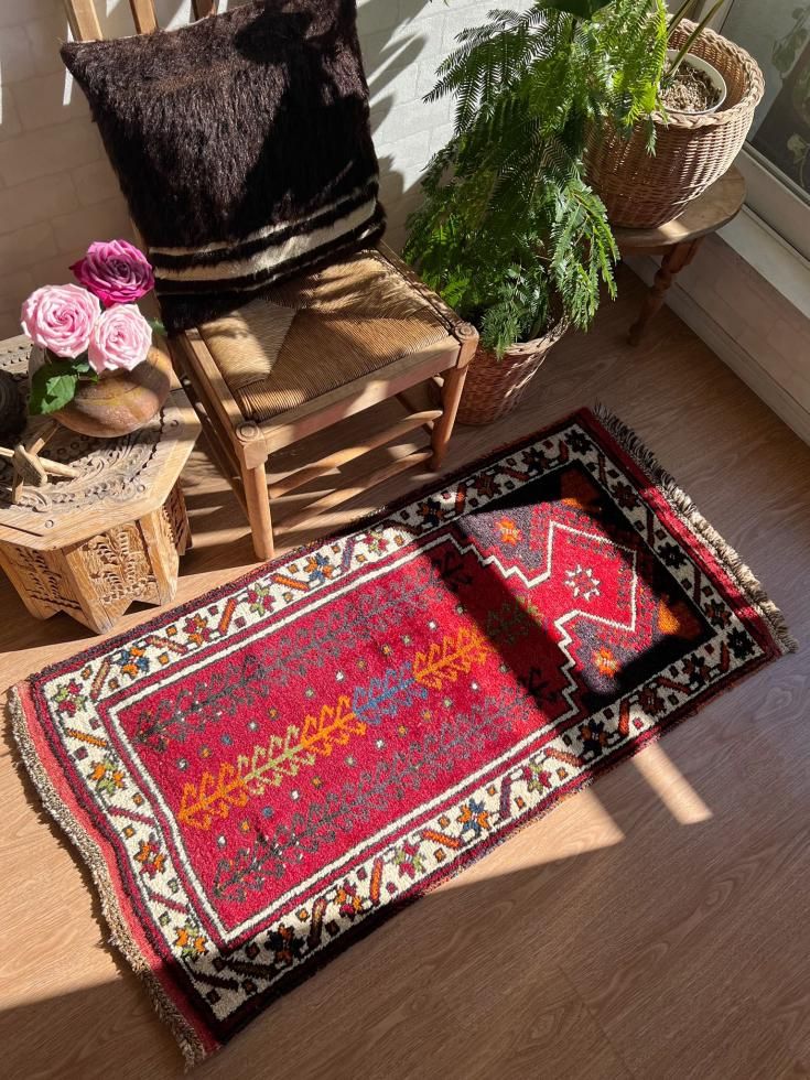 ヴィンテージターキッシュラグ オーバーダイラグ トルコラグ