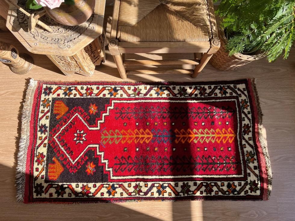 ヴィンテージターキッシュラグ オーバーダイラグ トルコラグ