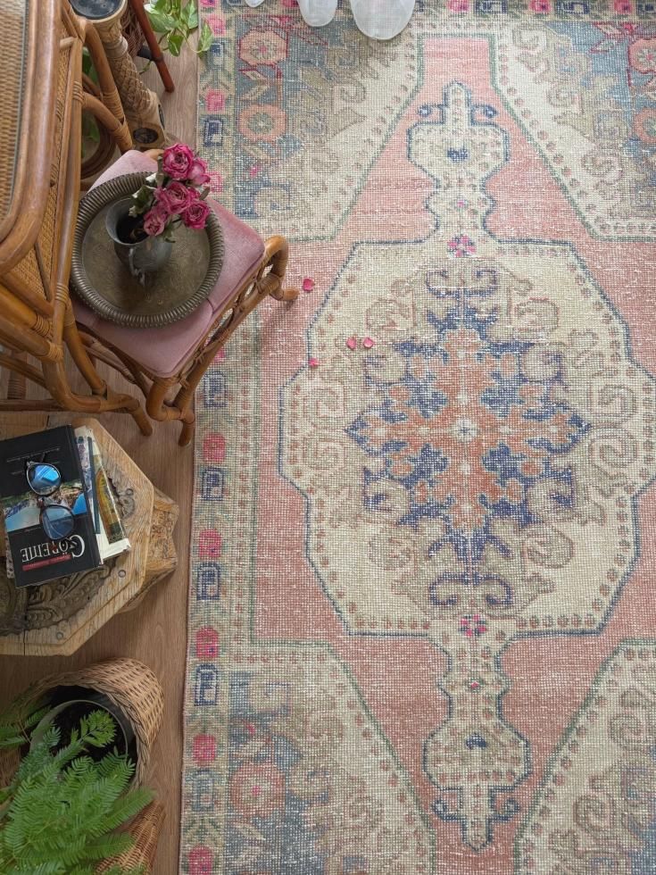 ヴィンテージターキッシュラグ オーバーダイラグ トルコラグ