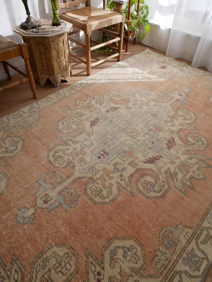 ヴィンテージターキッシュラグ オーバーダイラグ トルコラグ