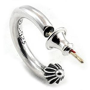 クロムハーツ（Chrome Hearts）ピアス プレーンフープ 【クロム