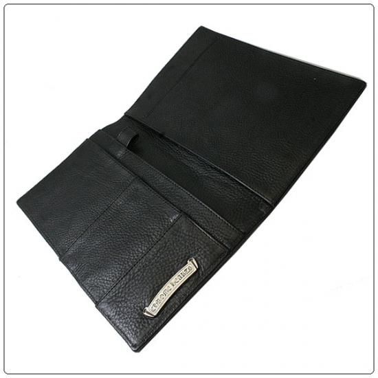 クロムハーツ（Chrome Hearts）LSノートパッド ブラック ヘビー レザー