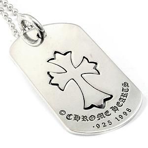ChromeHearts クロムハーツカットアウトクロスドックタグタイニー