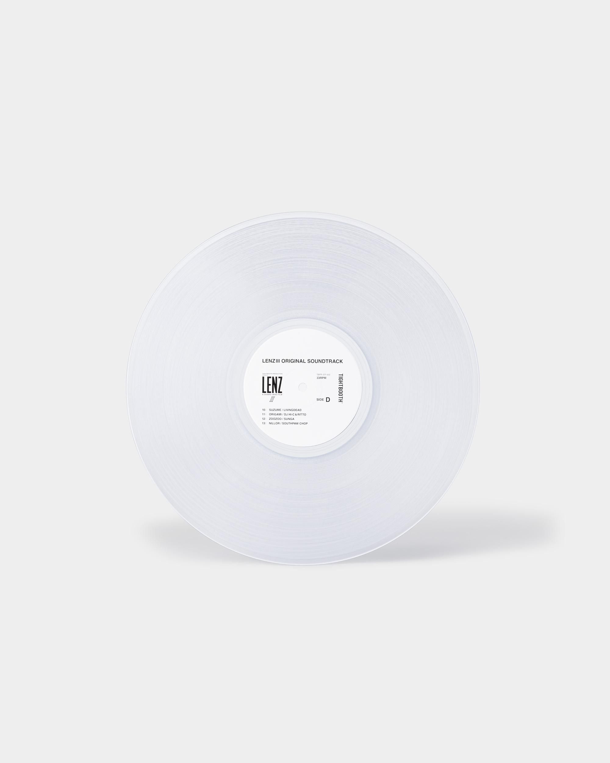 LENZⅢ ORIGINAL SOUNDTRACK VINYL - TIGHTBOOTH® タイトブース
