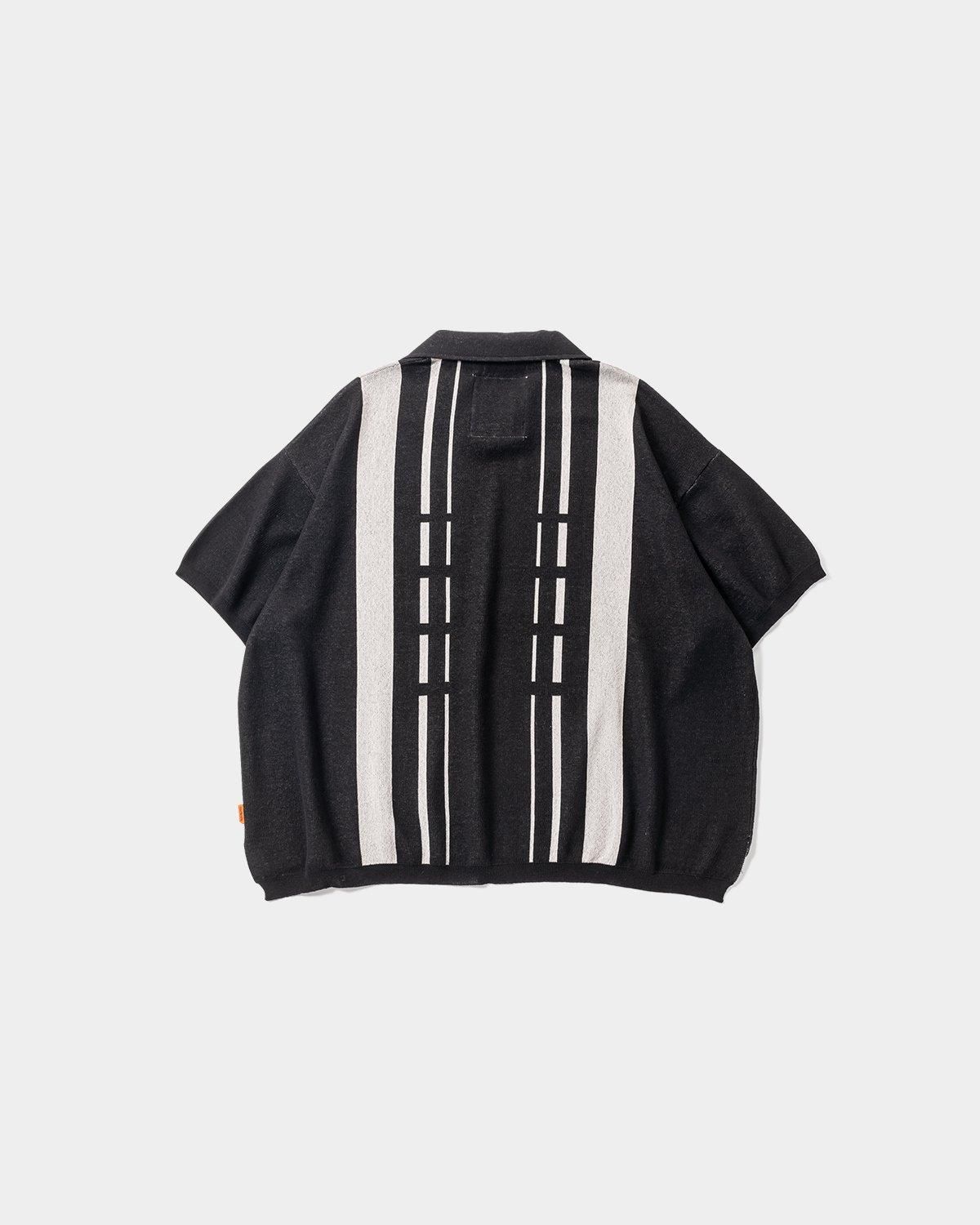 STRIPE KNIT OPEN POLO - TIGHTBOOTH® タイトブース オフィシャル