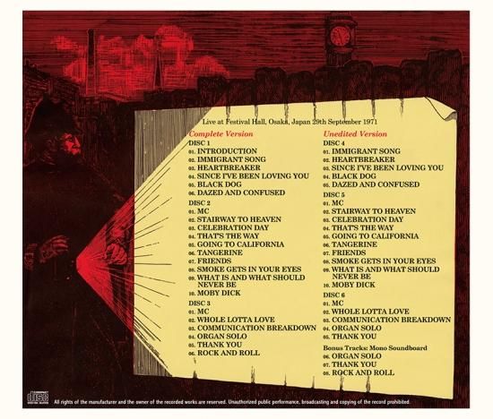 LED ZEPPELIN / LIVE IN JAPAN 1971