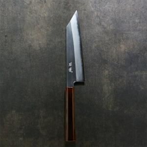 刃道 銀三シリーズ 切付三徳 漆 木地呂塗 桜八角柄 HADO