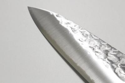 高村刃物 V10スペシャル 槌目 牛刀 黒合板柄 180mm 製造元 高村刃物製作所