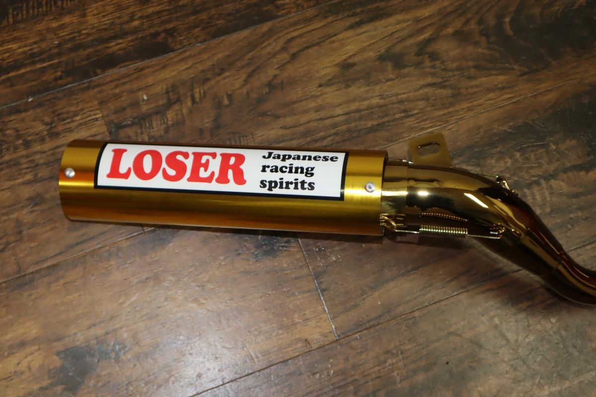 エイプ50 APE50 NEW ゴールドルーザー管 金メッキ フランジ付き アルミ