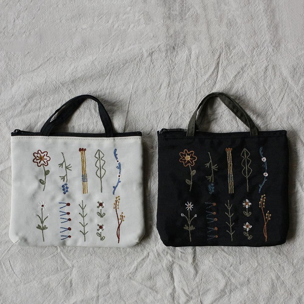 刺繍ポーチ 花摘み - Atsuko Matano 公式オンラインショップ