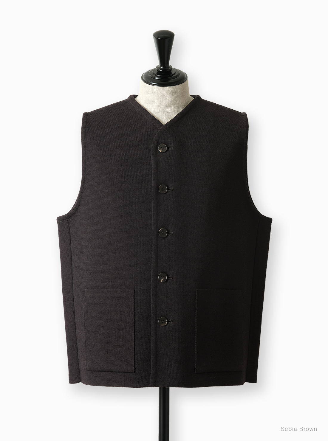 Men ULTRA TWIST WOOL MILANO RIB VEST - BATONER｜ONLINE STORE