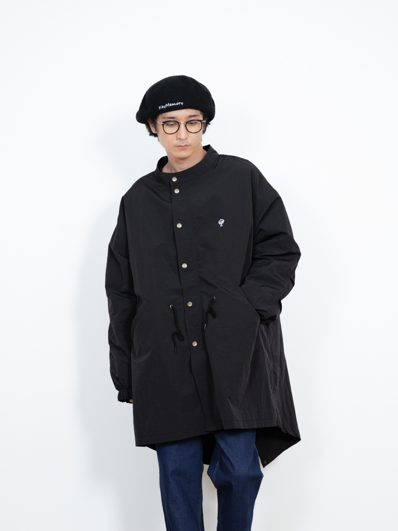 キルティングジャケット＆モッズコートセット | ブラック - KEY MEMORY