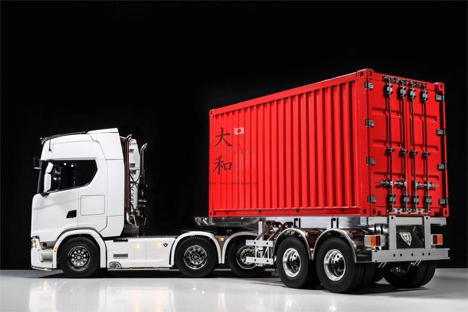 タミヤ1/14 フルメタル20ft 海上コンテナ 赤