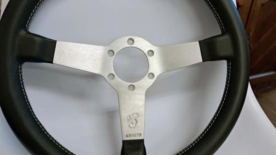 ABARTHスコーピオン350mmレザーステアリング - フィアット・アバルト