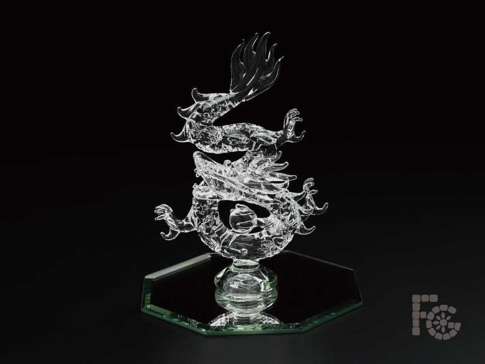 ガラス細工｜開運来福龍｜フォーカートグラスワークス