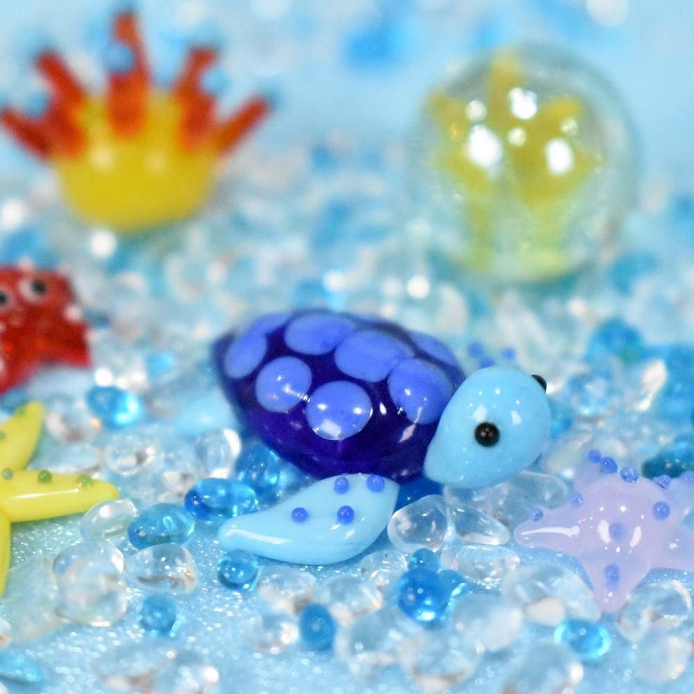 ガラス細工｜アオウミガメ｜フォーカートグラスワークスガラス